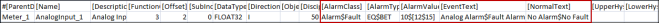 Multiple Point Alarm CSV